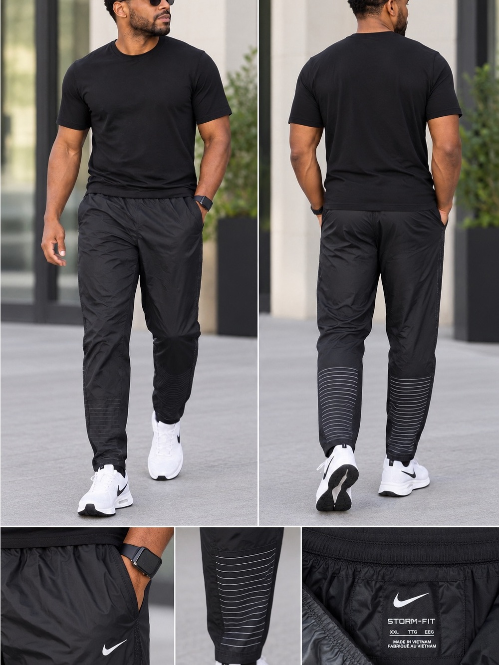 Nike Men’s Black Storm-FIT Jogger Pants